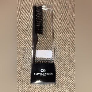 NWT OLIVIA GARDEN TA-10B BLACK STYLING HAIR BRUSH COMB UNISEXUAL